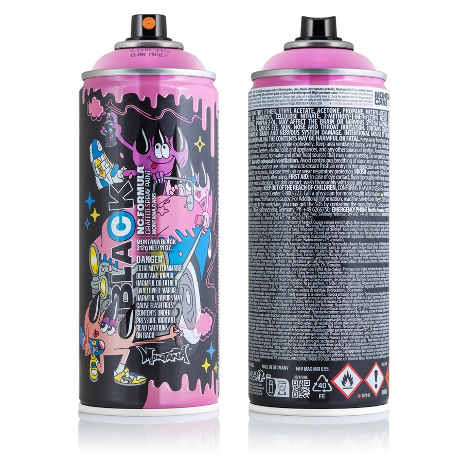 Montana Black Artist Edition #27 CLAW MONEY Cans closup Urban Art Shop Almere