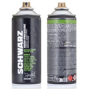 Montana Recycled SCHWARZ 400ml spuitbus Urban Art Shop Almere