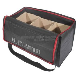 Mr. Serious 18 pack spray can bag tas voor spuitbussen open