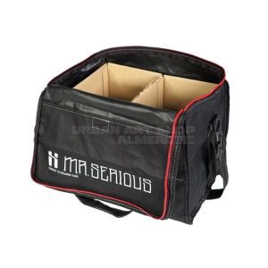 Mr. Serious District shoulder bag professionele schoudertas voor 12 spuitbussen open