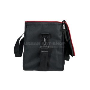 Mr. Serious Supreme shoulder bag professionele schoudertas voor 18 spuitbussen zijkant