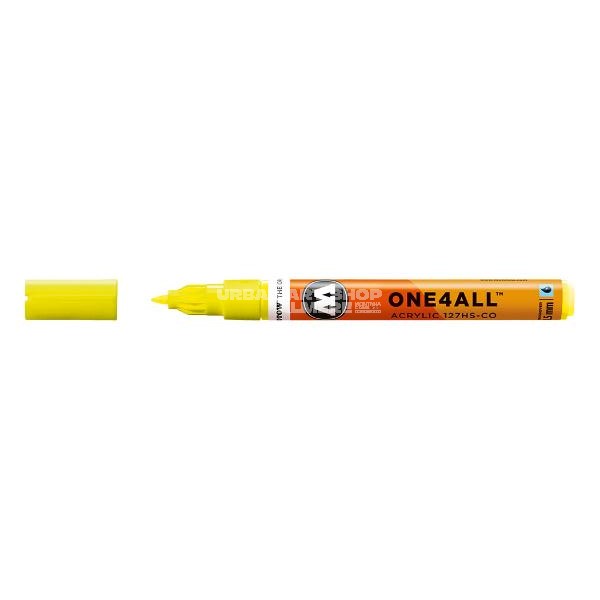 Neon Yellow Fluorescent 220 One4all 127HS crossover marker 1.5mm Molotow