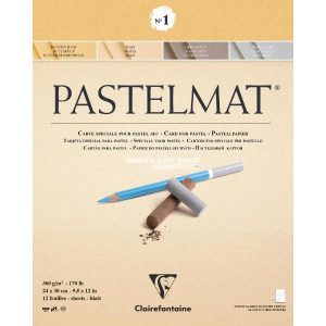 Pastelmat blok n°1 360 gram 24x30cm geeltinten 12 vellen Clairefontaine 96017C