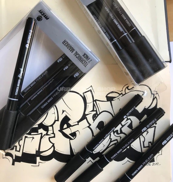 Product review MTN Technical markers - fine liners voor de professional blog afbeelding markers