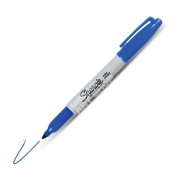 Sharpie Fine permanente marker blauw 1 mm Sharpie Fine permanente marker blauw 1 mm