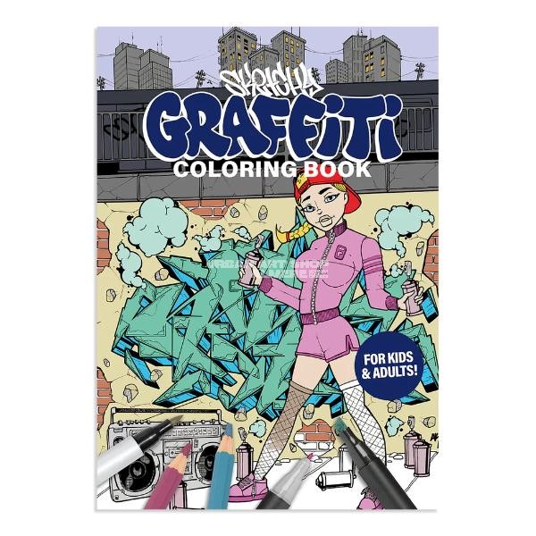 Sketchy graffiti Coloring book kleurboek met tags en pieces A4 48 pagina's voorkant Urban Art Shop