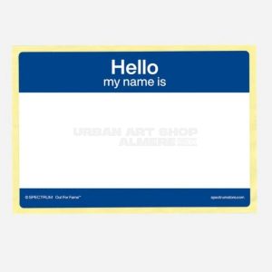 Spectrum Hello My Name Is Blue stickers blauw 100 stuks
