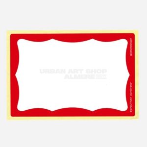 Spectrum OG Name Tag stickers Red rood 100 stuks