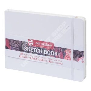 Talens schetsboek wit 21x14cm 140gr 80 vellen Art Creation White hardcover