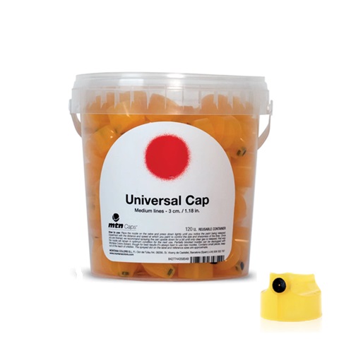 Universal banana cap yellow geel in bucket 120 stuks MTN Universal banana cap yellow geel in bucket 120 stuks MTN