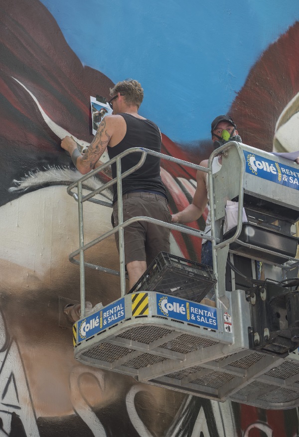 Van straat tot statement de broers achter Ik Wil Graffiti wip op hoogwerker Urban Art Shop Almere