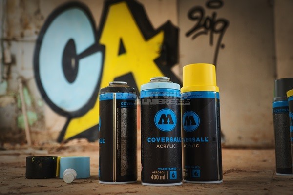 Verf op waterbasis gezonder spuiten zonder concessies te doen Molotow Coversall waterbased spuitbussen Urban Art Shop Almere